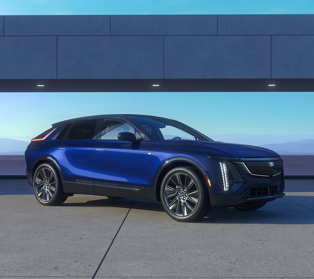 Blue Cadillac LYRIQ
