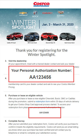 authorization number